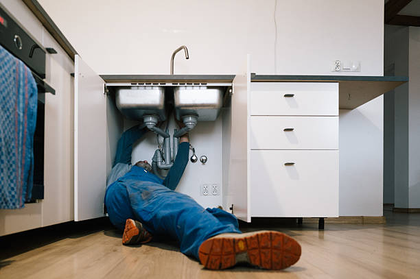 Professional Drain Cleaning technician working in Easthampton, MA